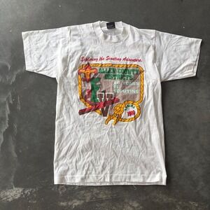 Vintage 1990 Allen County Districts Boy Scouts T Shirt White Medium Screen Stars